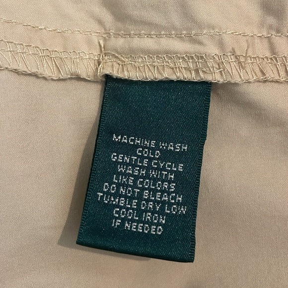 Lauren Ralph Lauren Light Cream Beige Khaki Straight Leg Ankle Pants Size 10 - Picture 15 of 15